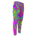 Abstract Psychedelic Liquid Trippy Print Men's Compression Pants