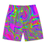 Abstract Psychedelic Liquid Trippy Print Men's Swim Trunks