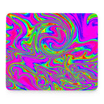 Abstract Psychedelic Liquid Trippy Print Mouse Pad