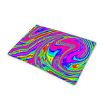 Abstract Psychedelic Liquid Trippy Print Pet Cooling Mat Cover