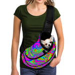Abstract Psychedelic Liquid Trippy Print Pet Sling Carrier