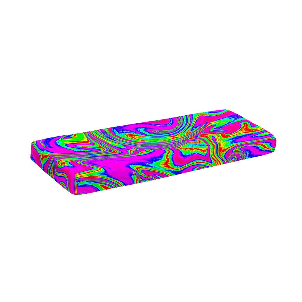 Abstract Psychedelic Liquid Trippy Print Piano Keyboard Cover