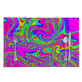 Abstract Psychedelic Liquid Trippy Print Placemat