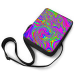Abstract Psychedelic Liquid Trippy Print Rectangular Crossbody Bag