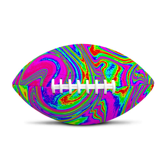 Abstract Psychedelic Liquid Trippy Print Rugby Ball