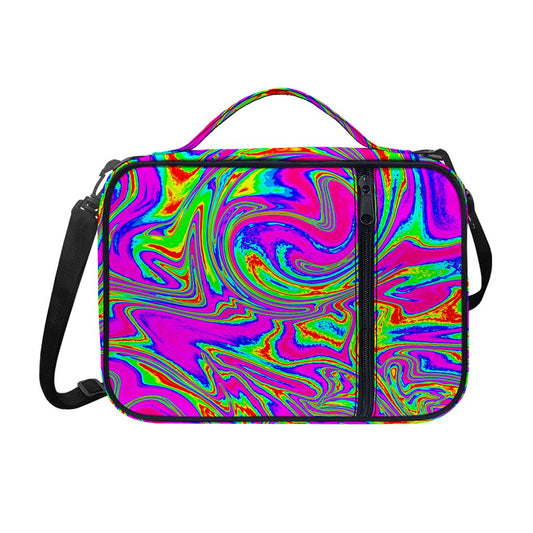 Abstract Psychedelic Liquid Trippy Print Shoulder Strap Bible Bag