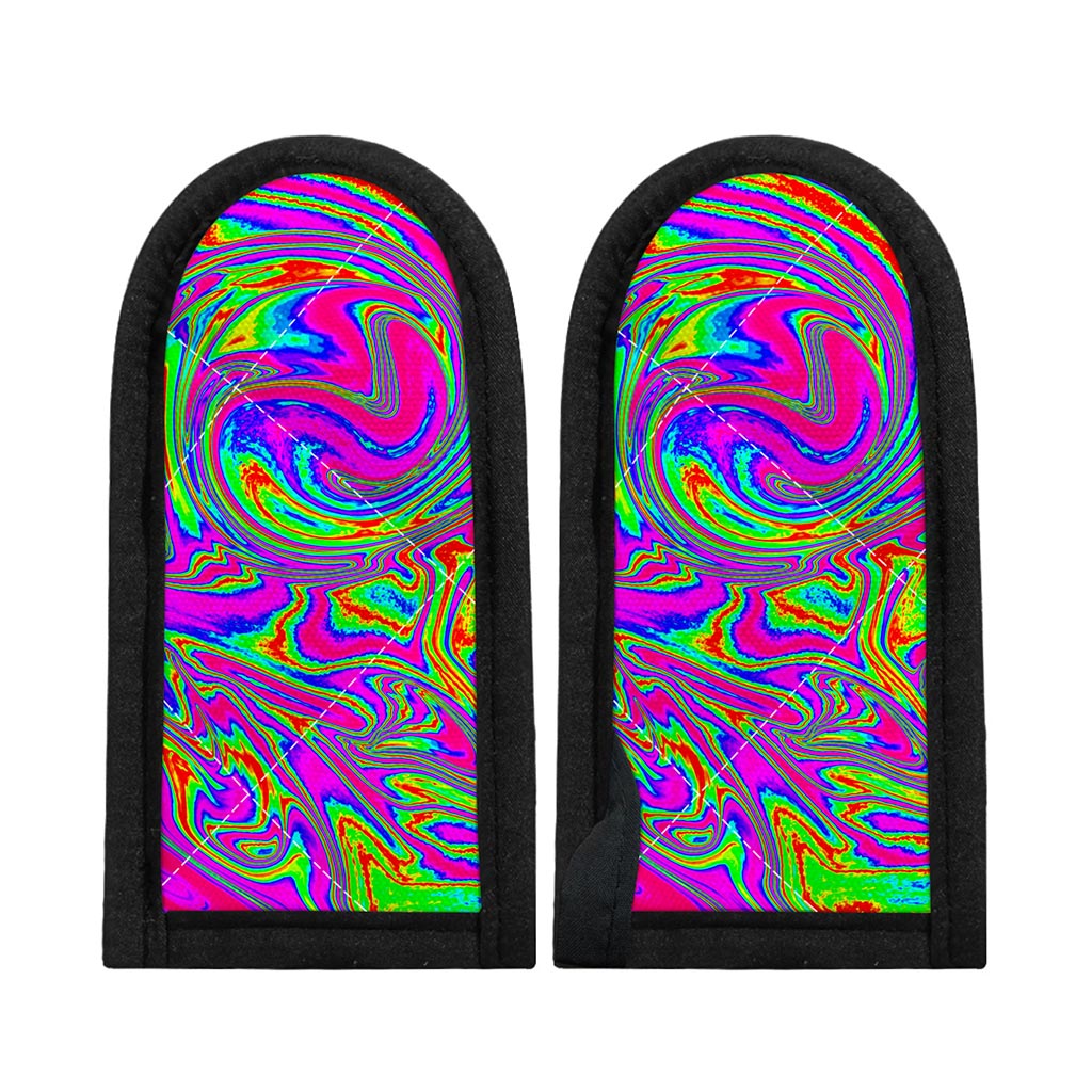 Abstract Psychedelic Liquid Trippy Print Skillet Handle Cover