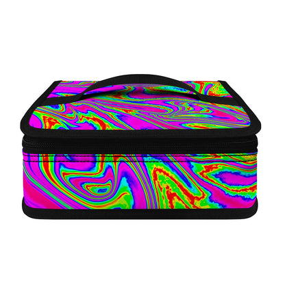 Abstract Psychedelic Liquid Trippy Print Small Lunch Bag