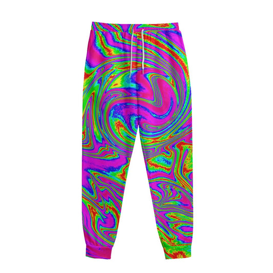 Abstract Psychedelic Liquid Trippy Print Sweatpants