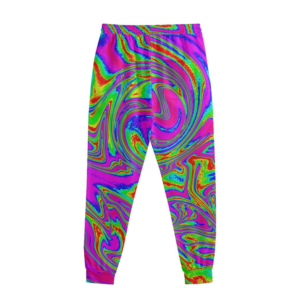 Abstract Psychedelic Liquid Trippy Print Sweatpants