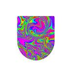 Abstract Psychedelic Liquid Trippy Print Toilet Lid Cover