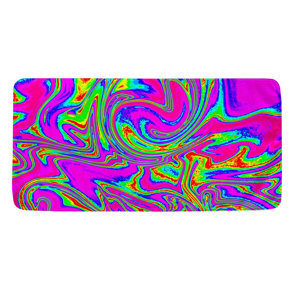 Abstract Psychedelic Liquid Trippy Print Towel
