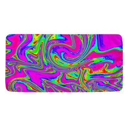 Abstract Psychedelic Liquid Trippy Print Towel