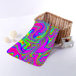 Abstract Psychedelic Liquid Trippy Print Towel