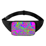 Abstract Psychedelic Liquid Trippy Print Waist Bag
