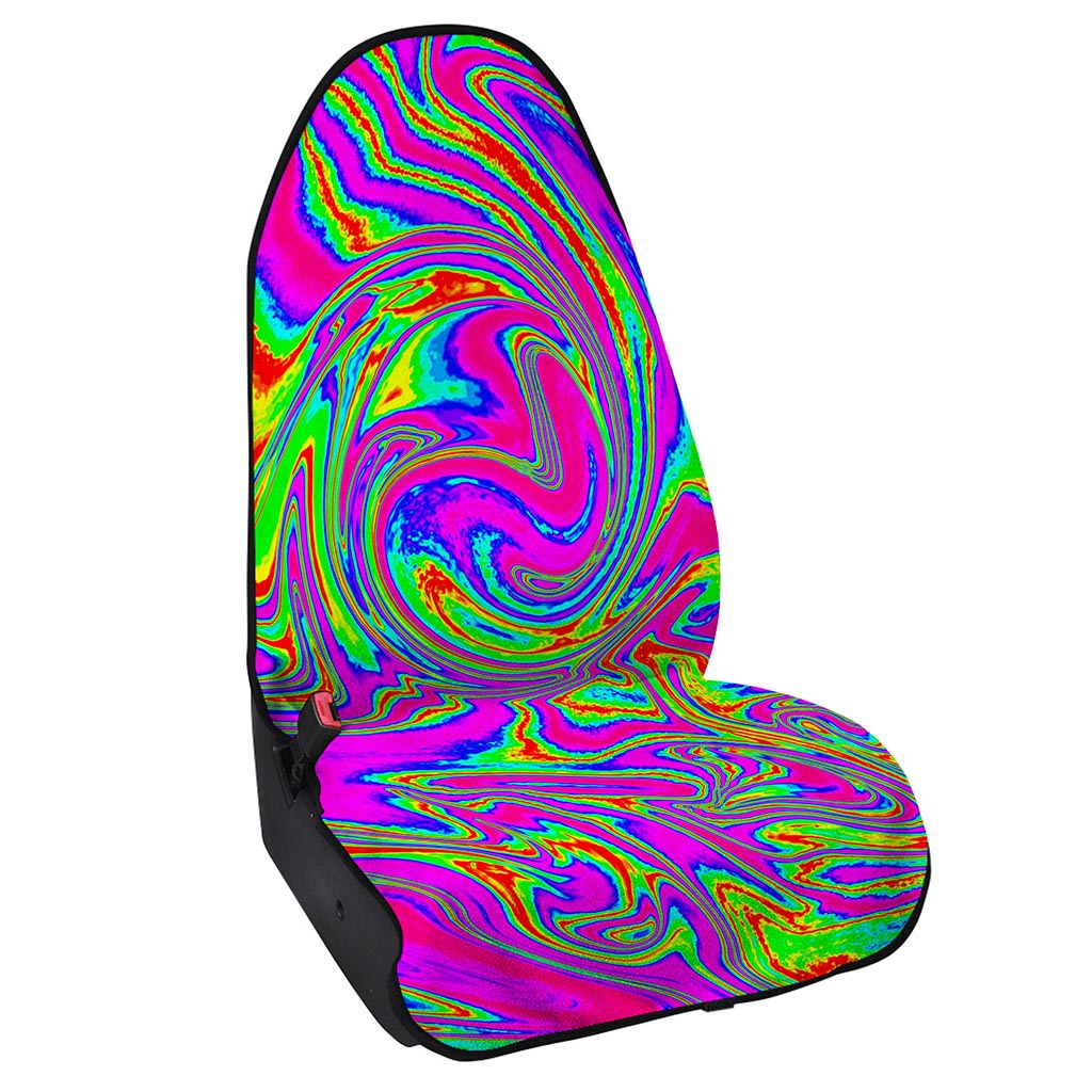 Abstract Psychedelic Liquid Trippy Print Waterproof Car Seat Cover