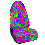 Abstract Psychedelic Liquid Trippy Print Waterproof Car Seat Cover