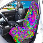 Abstract Psychedelic Liquid Trippy Print Waterproof Car Seat Cover