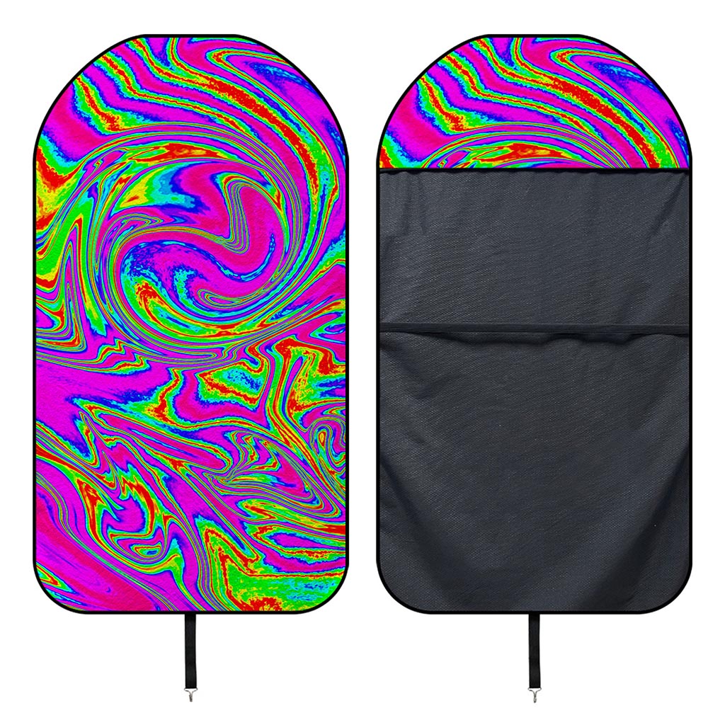 Abstract Psychedelic Liquid Trippy Print Waterproof Car Seat Cover