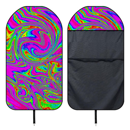 Abstract Psychedelic Liquid Trippy Print Waterproof Car Seat Cover