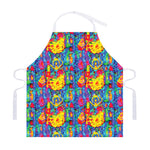Abstract Psychedelic Print Adjustable Apron