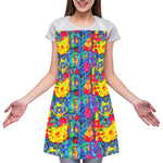 Abstract Psychedelic Print Adjustable Apron
