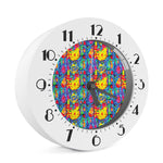 Abstract Psychedelic Print Alarm Clock
