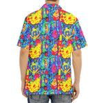 Abstract Psychedelic Print Aloha Shirt