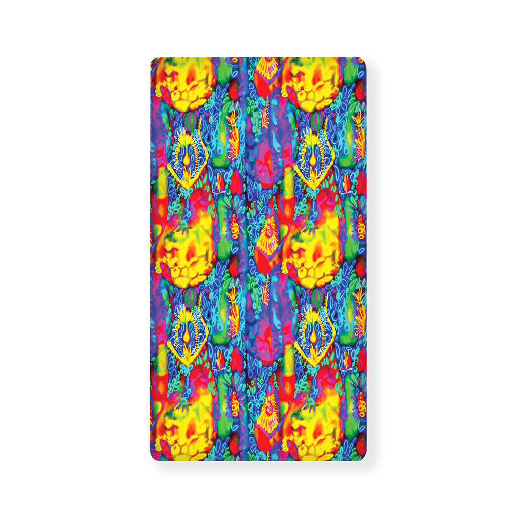 Abstract Psychedelic Print Baby Crib Sheet