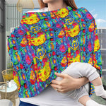 Abstract Psychedelic Print Baby Seat Cover