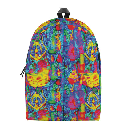Abstract Psychedelic Print Backpack