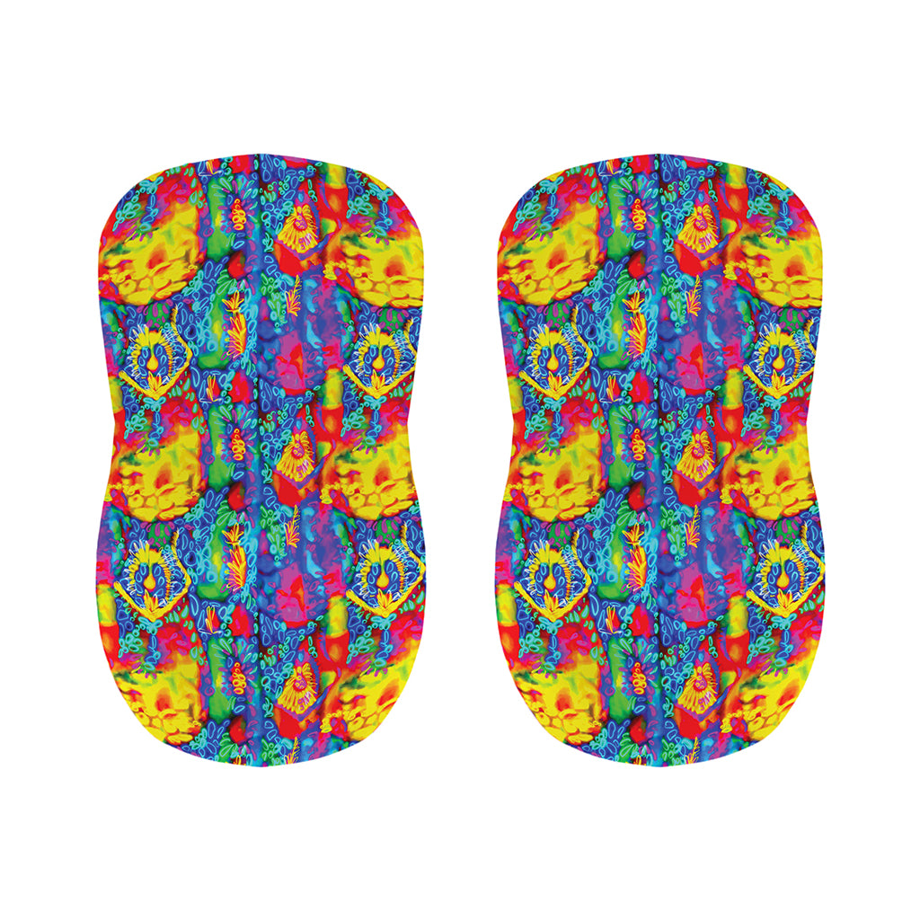 Abstract Psychedelic Print Bar Stool Covers