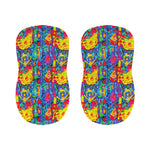 Abstract Psychedelic Print Bar Stool Covers