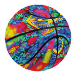 Abstract Psychedelic Print Basketball