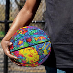 Abstract Psychedelic Print Basketball
