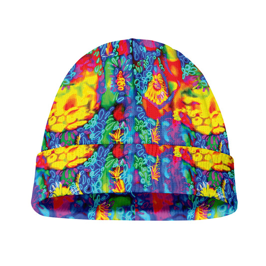 Abstract Psychedelic Print Beanie