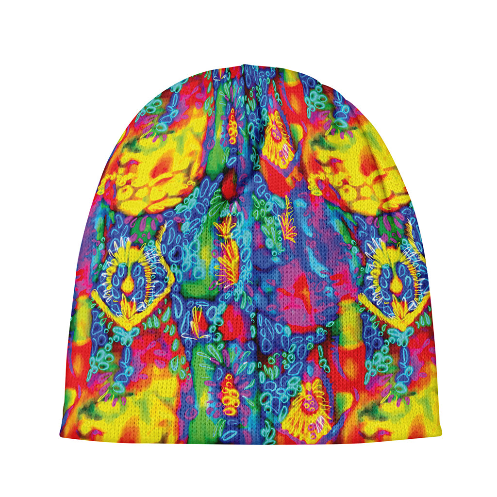 Abstract Psychedelic Print Beanie