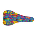 Abstract Psychedelic Print Bicycle Seat Cover