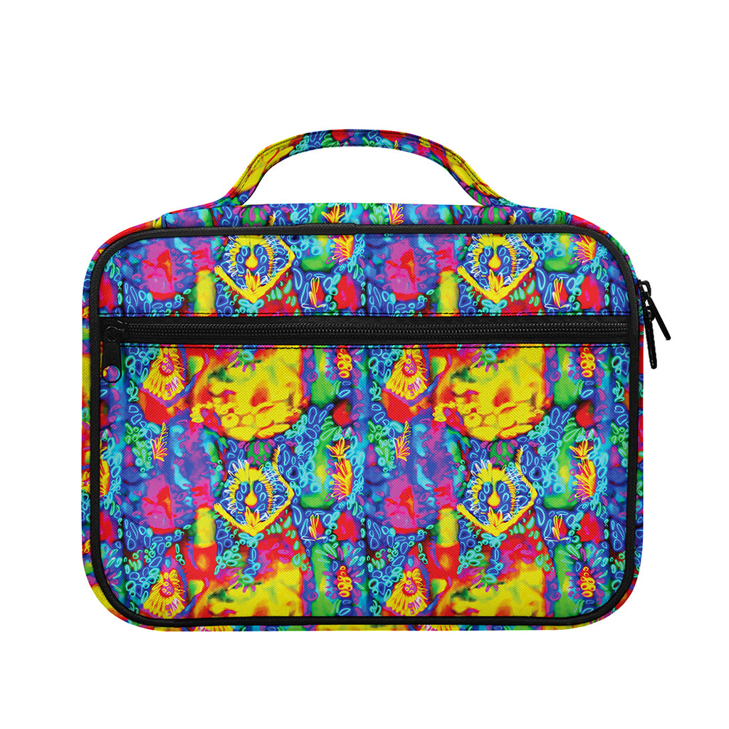Abstract Psychedelic Print Briefcase Bible Bag