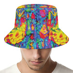 Abstract Psychedelic Print Bucket Hat