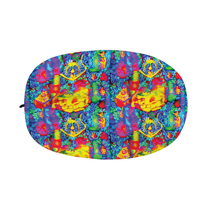 Abstract Psychedelic Print Car Side Mirror Covers