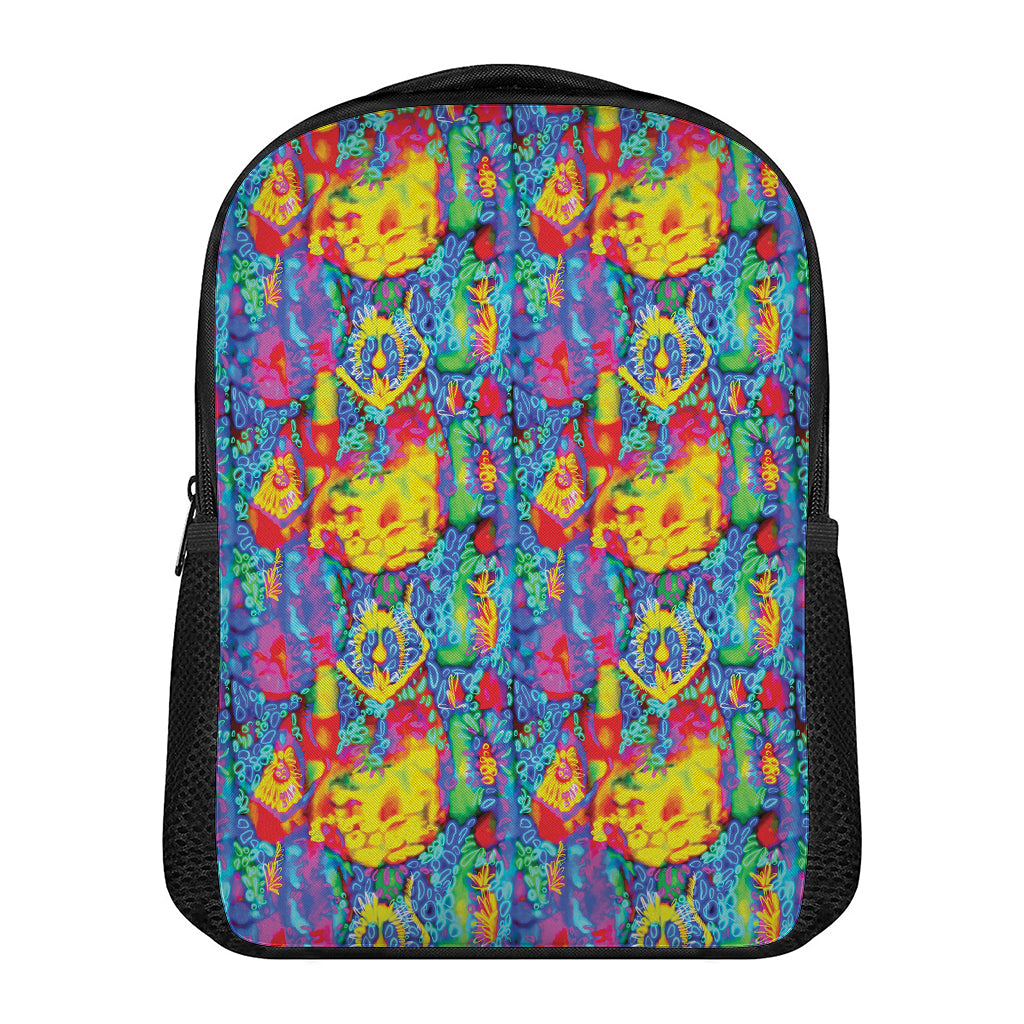 Abstract Psychedelic Print Casual Backpack