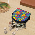 Abstract Psychedelic Print Coin Purse