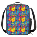 Abstract Psychedelic Print Crossbody Lunch Bag