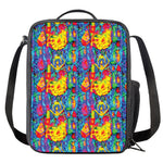 Abstract Psychedelic Print Crossbody Lunch Bag