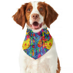 Abstract Psychedelic Print Dog Bandana