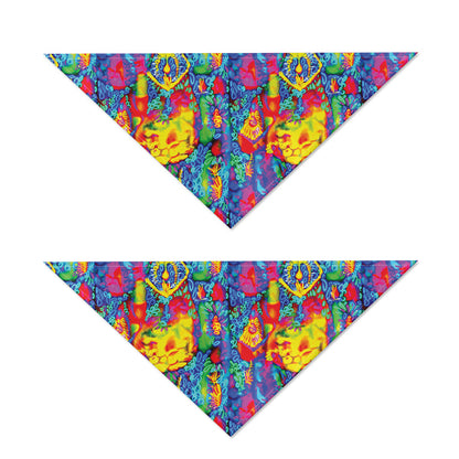 Abstract Psychedelic Print Dog Bandana