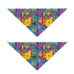 Abstract Psychedelic Print Dog Bandana