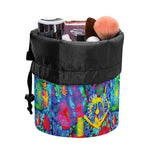 Abstract Psychedelic Print Drawstring Makeup Bag