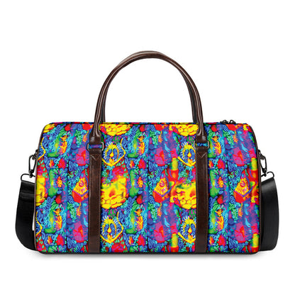 Abstract Psychedelic Print Duffle Bag